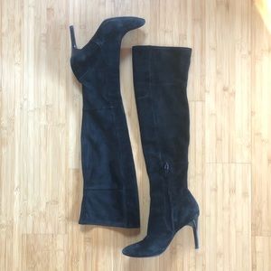 Cole Haan Over The Knee Marina Suede Boots - 6B